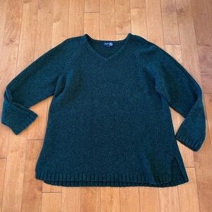 VENEZIA JEANS Green V-Neck Sweater XL